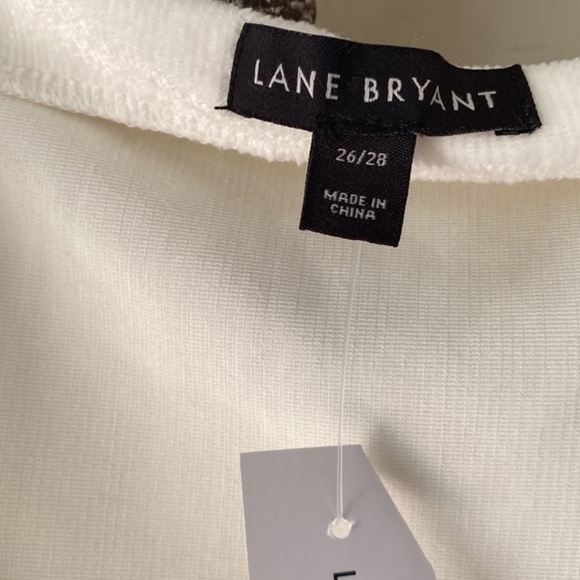 Lane Bryant‎ blouse knit velour ribbed soft zipper shoulder detail NEW 26/28 - Picture 5 of 8